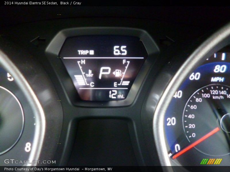 Black / Gray 2014 Hyundai Elantra SE Sedan