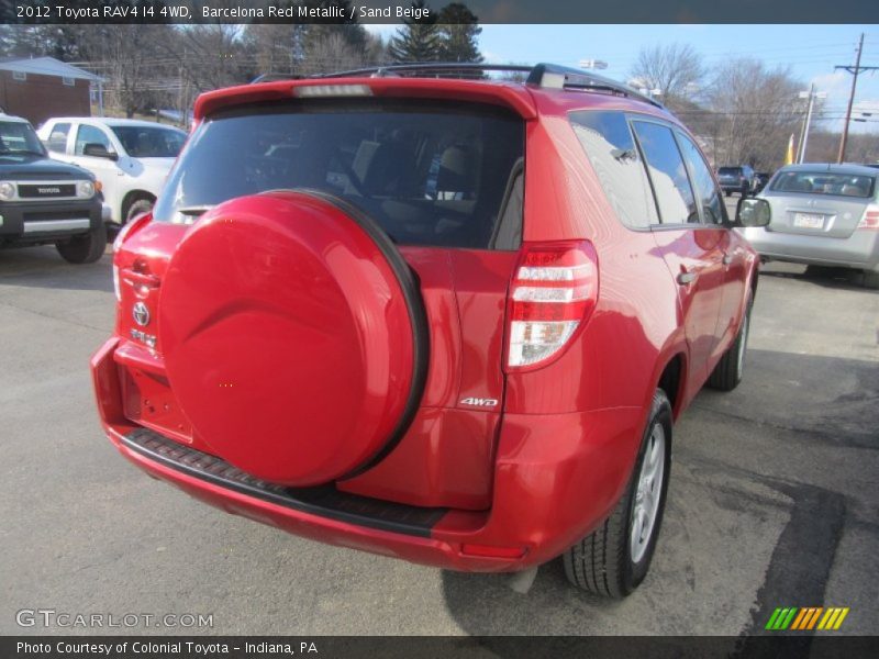 Barcelona Red Metallic / Sand Beige 2012 Toyota RAV4 I4 4WD