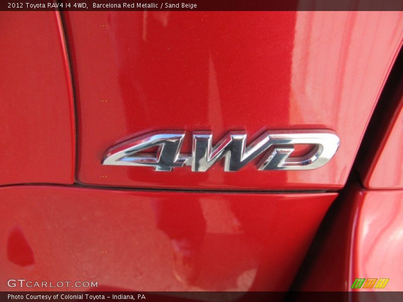 Barcelona Red Metallic / Sand Beige 2012 Toyota RAV4 I4 4WD
