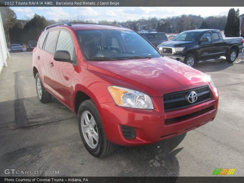 Barcelona Red Metallic / Sand Beige 2012 Toyota RAV4 I4 4WD