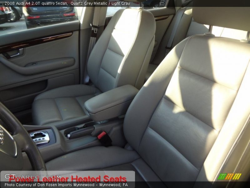 Quartz Grey Metallic / Light Gray 2008 Audi A4 2.0T quattro Sedan