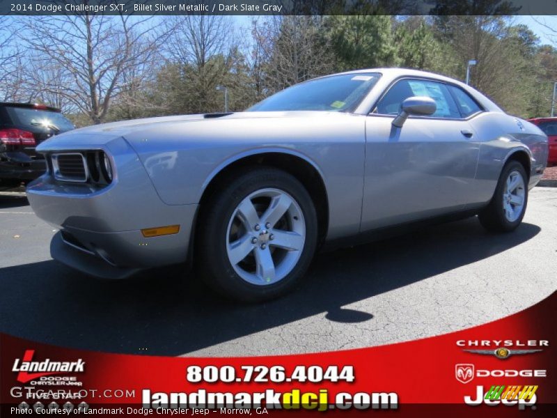 Billet Silver Metallic / Dark Slate Gray 2014 Dodge Challenger SXT