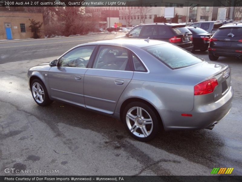 Quartz Grey Metallic / Light Gray 2008 Audi A4 2.0T quattro Sedan