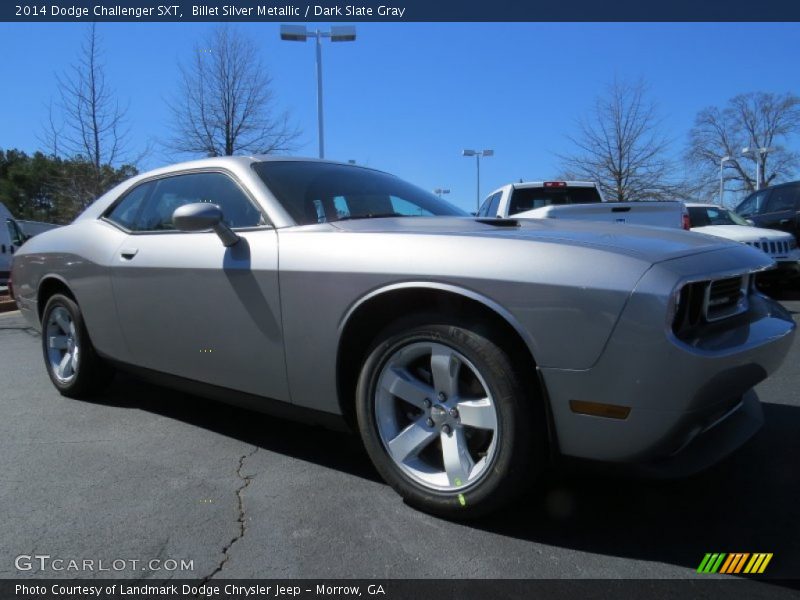 Billet Silver Metallic / Dark Slate Gray 2014 Dodge Challenger SXT