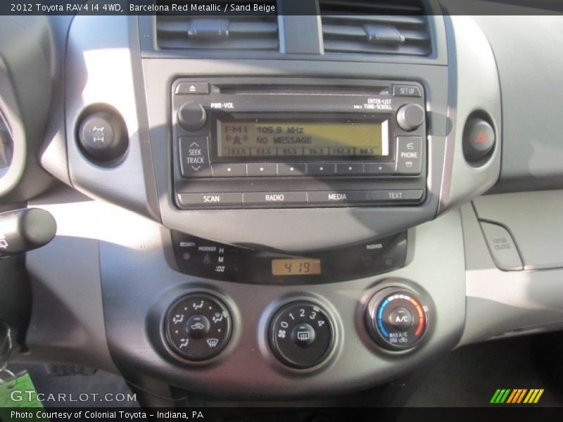 Barcelona Red Metallic / Sand Beige 2012 Toyota RAV4 I4 4WD