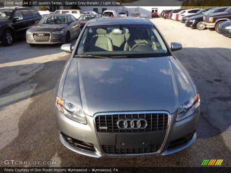 Quartz Grey Metallic / Light Gray 2008 Audi A4 2.0T quattro Sedan