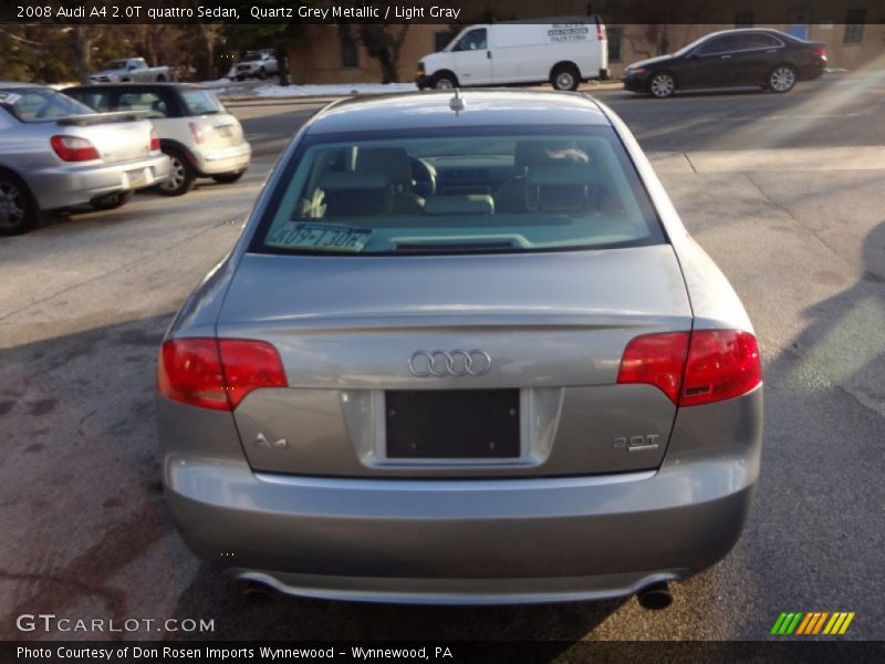 Quartz Grey Metallic / Light Gray 2008 Audi A4 2.0T quattro Sedan