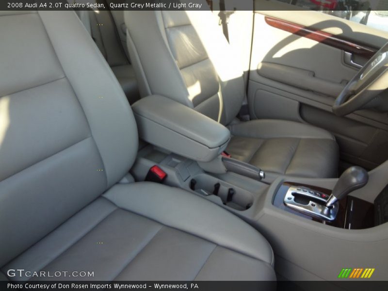 Quartz Grey Metallic / Light Gray 2008 Audi A4 2.0T quattro Sedan