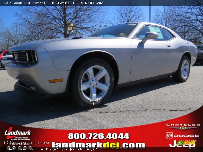 Billet Silver Metallic / Dark Slate Gray 2014 Dodge Challenger SXT