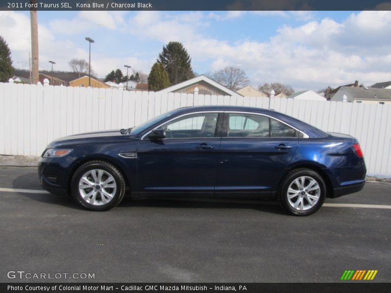 Kona Blue / Charcoal Black 2011 Ford Taurus SEL