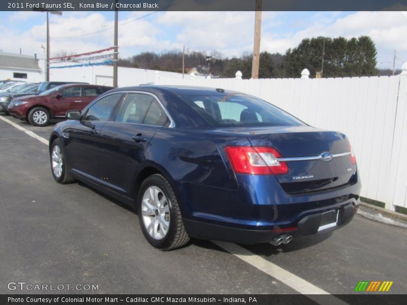 Kona Blue / Charcoal Black 2011 Ford Taurus SEL