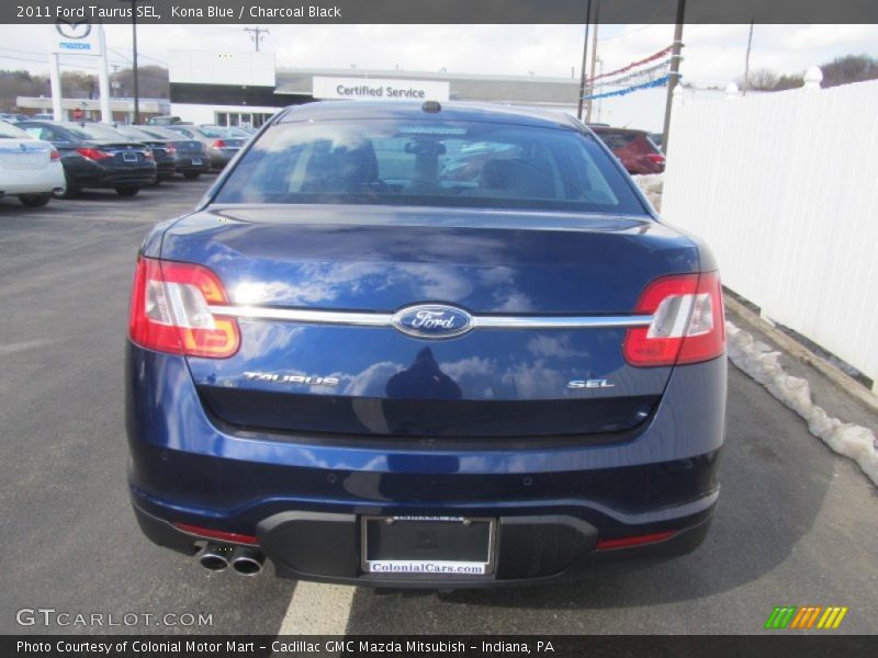 Kona Blue / Charcoal Black 2011 Ford Taurus SEL