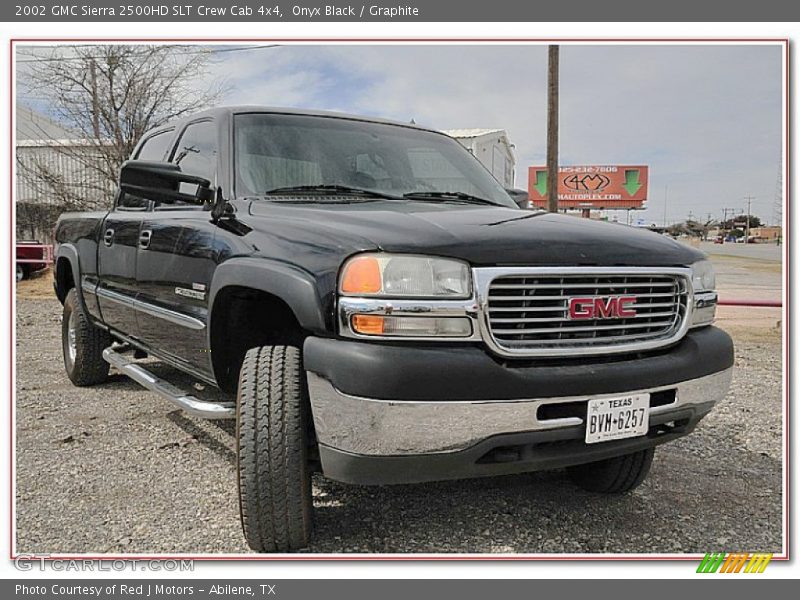 Onyx Black / Graphite 2002 GMC Sierra 2500HD SLT Crew Cab 4x4