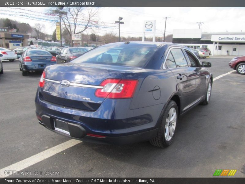 Kona Blue / Charcoal Black 2011 Ford Taurus SEL
