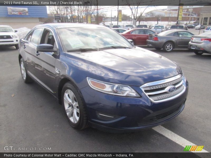 Kona Blue / Charcoal Black 2011 Ford Taurus SEL