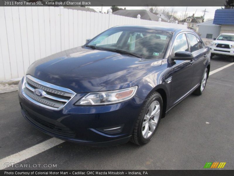 Kona Blue / Charcoal Black 2011 Ford Taurus SEL
