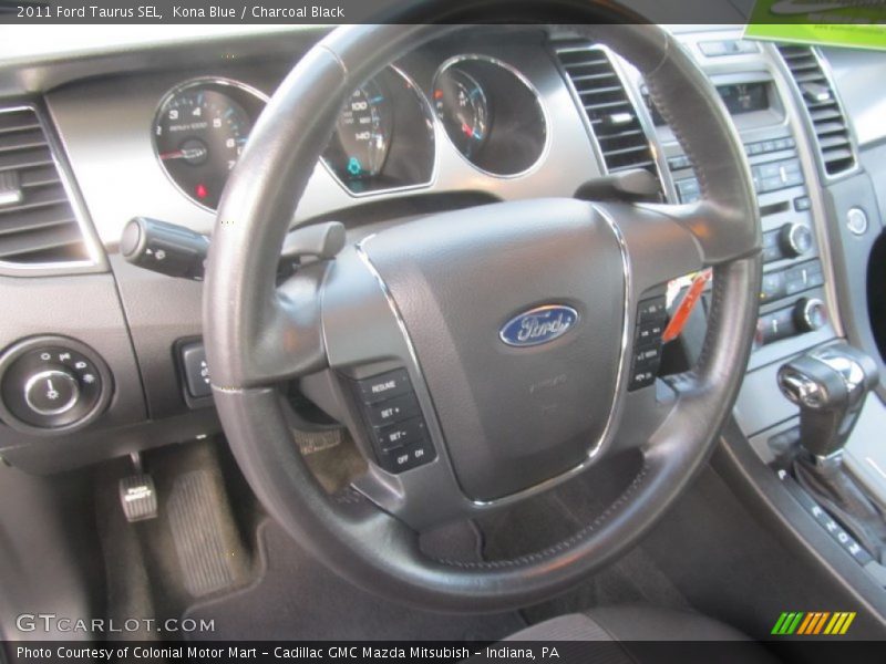 Kona Blue / Charcoal Black 2011 Ford Taurus SEL