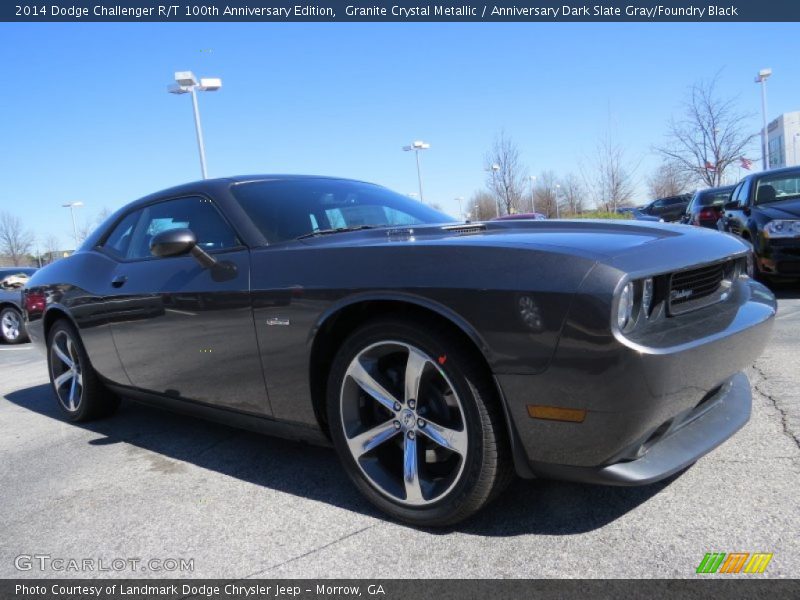 Front 3/4 View of 2014 Challenger R/T 100th Anniversary Edition
