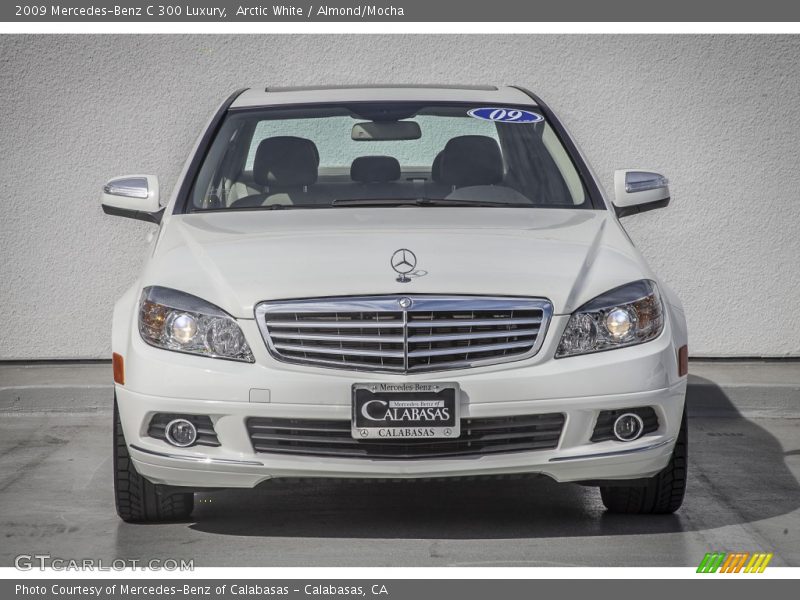 Arctic White / Almond/Mocha 2009 Mercedes-Benz C 300 Luxury