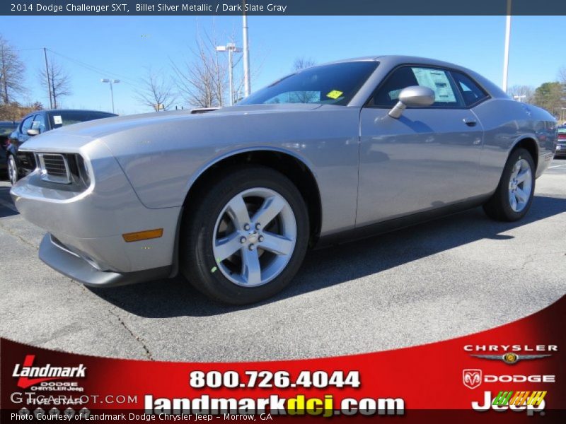 Billet Silver Metallic / Dark Slate Gray 2014 Dodge Challenger SXT