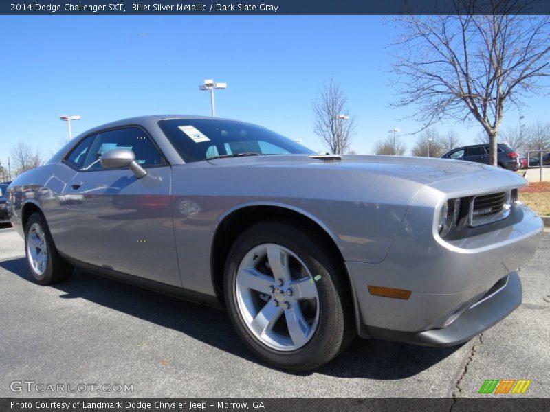 Billet Silver Metallic / Dark Slate Gray 2014 Dodge Challenger SXT