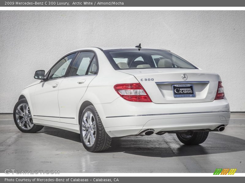 Arctic White / Almond/Mocha 2009 Mercedes-Benz C 300 Luxury