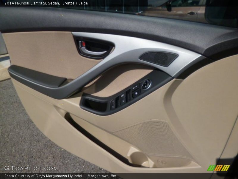 Bronze / Beige 2014 Hyundai Elantra SE Sedan