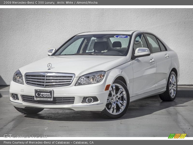 Arctic White / Almond/Mocha 2009 Mercedes-Benz C 300 Luxury