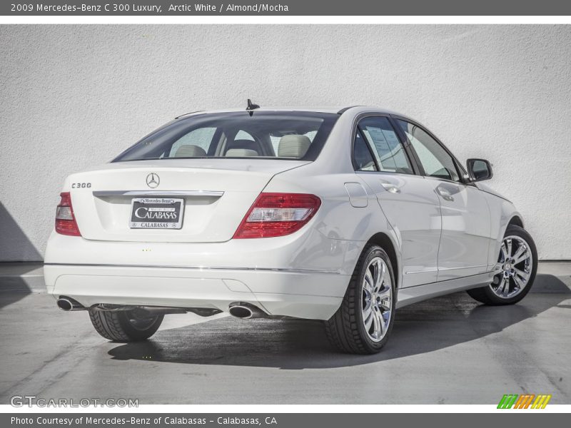 Arctic White / Almond/Mocha 2009 Mercedes-Benz C 300 Luxury