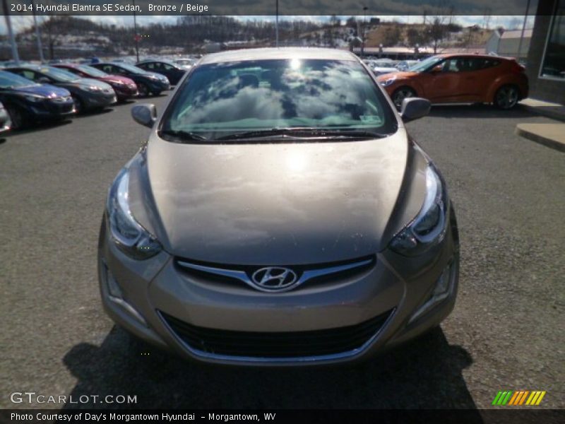 Bronze / Beige 2014 Hyundai Elantra SE Sedan