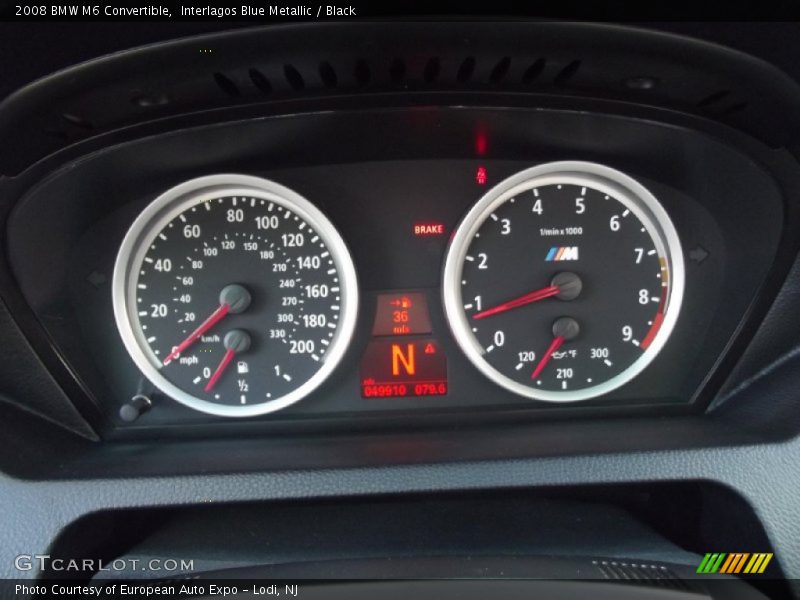 2008 M6 Convertible Convertible Gauges