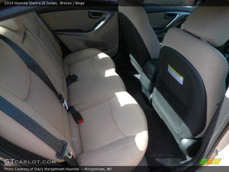 Bronze / Beige 2014 Hyundai Elantra SE Sedan