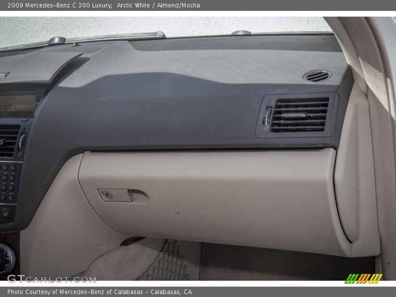 Arctic White / Almond/Mocha 2009 Mercedes-Benz C 300 Luxury
