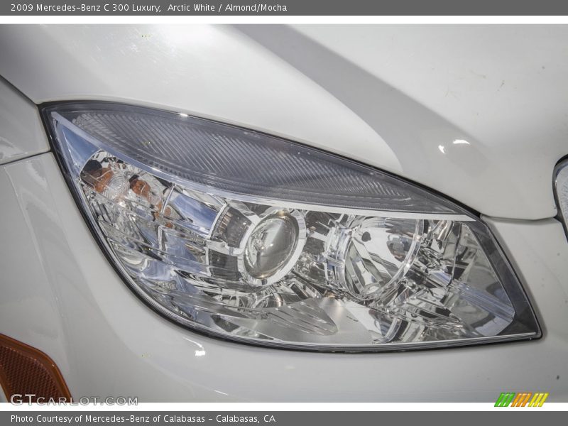 Arctic White / Almond/Mocha 2009 Mercedes-Benz C 300 Luxury