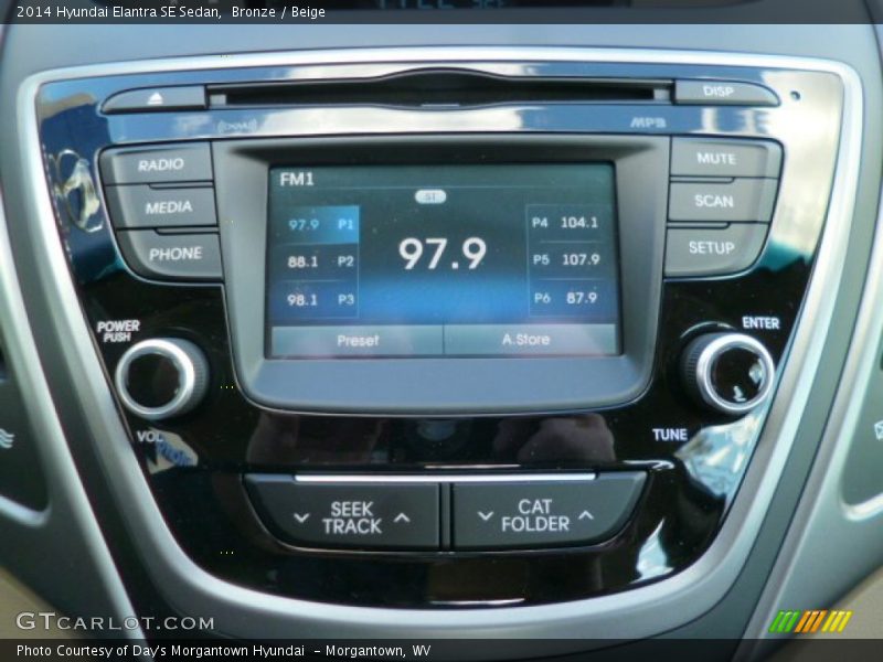 Bronze / Beige 2014 Hyundai Elantra SE Sedan