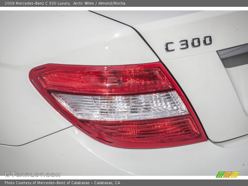 Arctic White / Almond/Mocha 2009 Mercedes-Benz C 300 Luxury