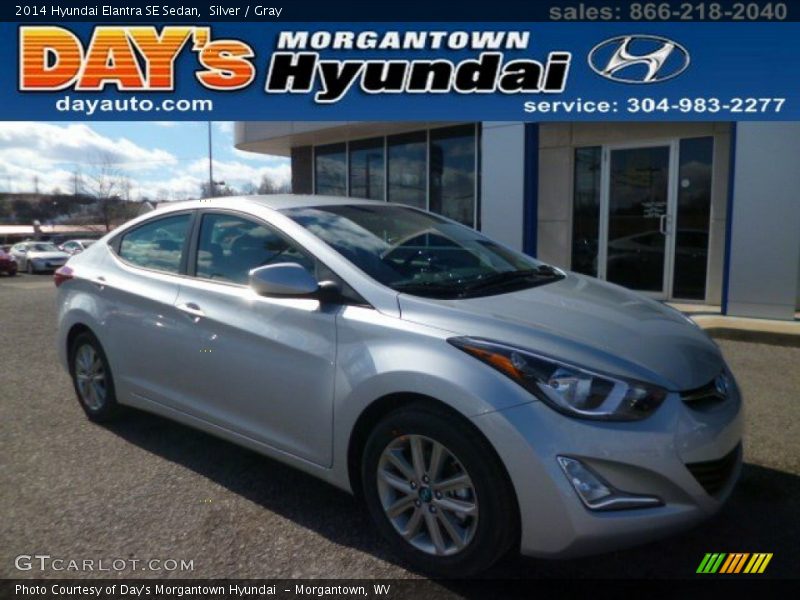 Silver / Gray 2014 Hyundai Elantra SE Sedan