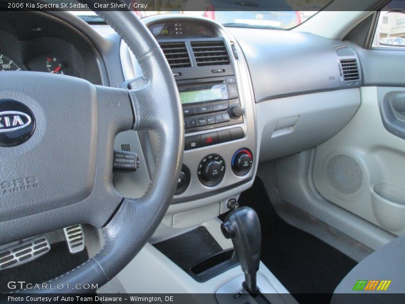 Clear Silver / Gray 2006 Kia Spectra SX Sedan