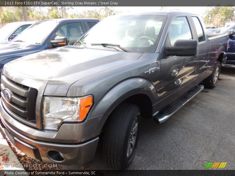 Sterling Gray Metallic / Steel Gray 2013 Ford F150 STX SuperCab