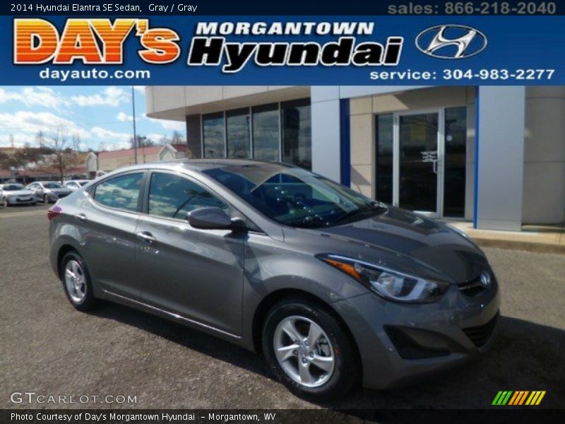Gray / Gray 2014 Hyundai Elantra SE Sedan