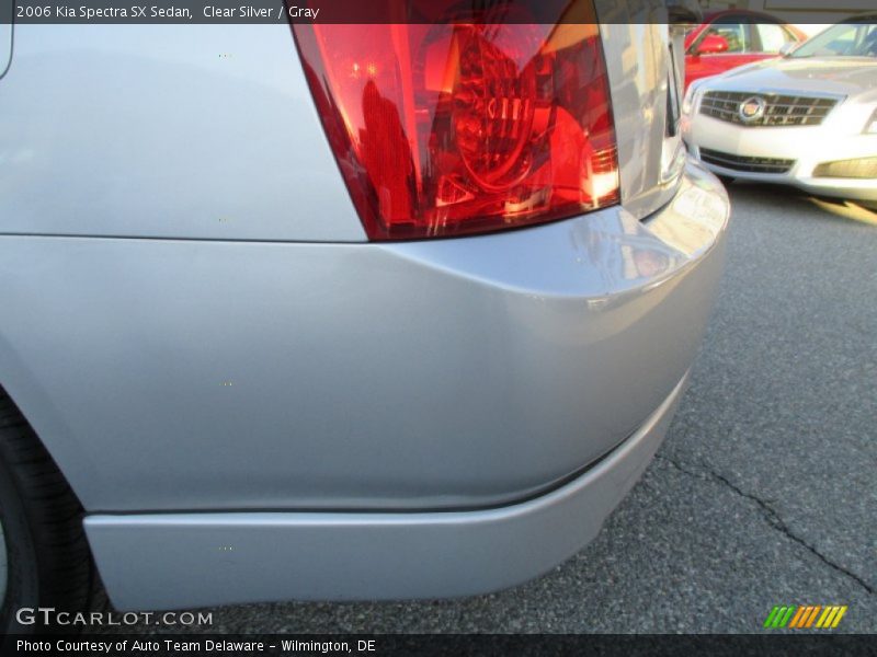 Clear Silver / Gray 2006 Kia Spectra SX Sedan