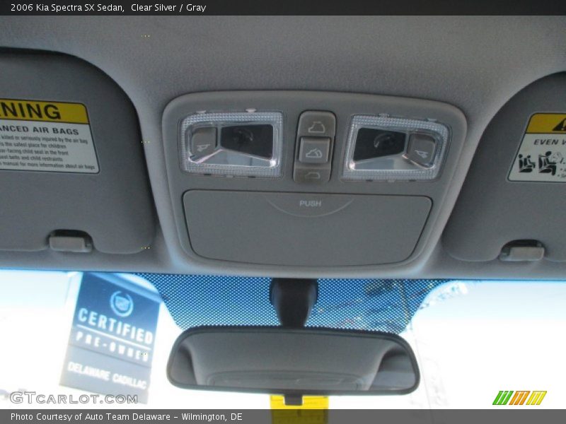 Clear Silver / Gray 2006 Kia Spectra SX Sedan