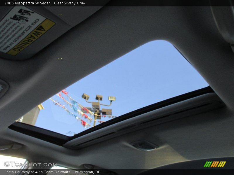 Clear Silver / Gray 2006 Kia Spectra SX Sedan
