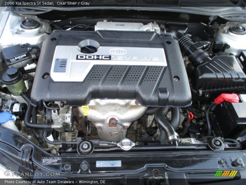 Clear Silver / Gray 2006 Kia Spectra SX Sedan