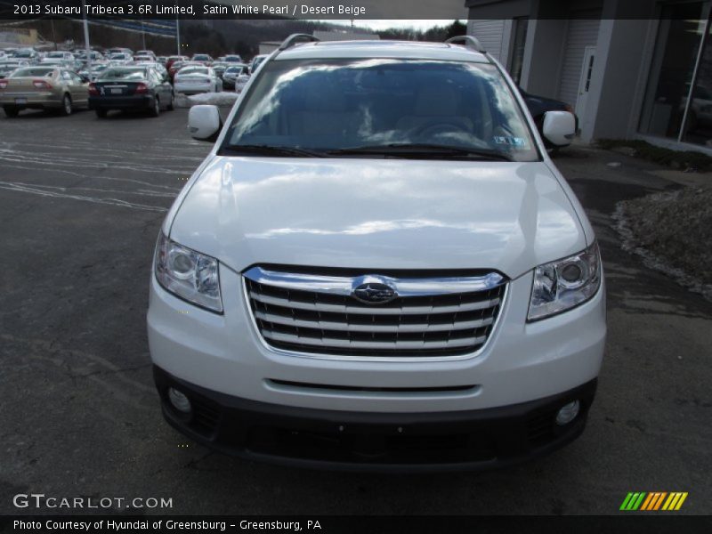 Satin White Pearl / Desert Beige 2013 Subaru Tribeca 3.6R Limited