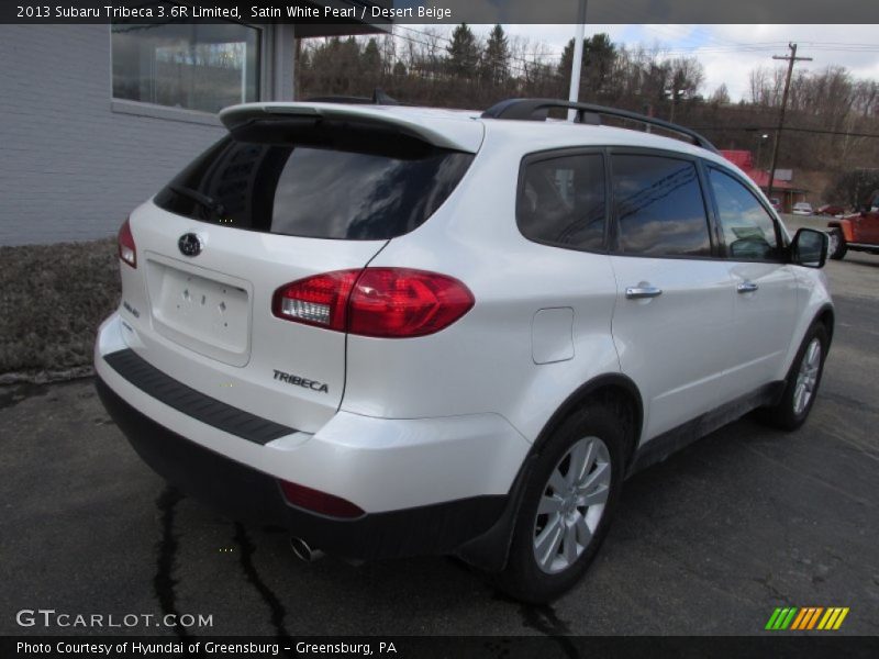 Satin White Pearl / Desert Beige 2013 Subaru Tribeca 3.6R Limited