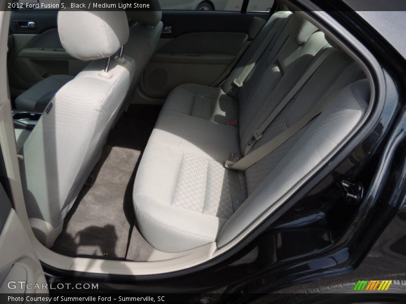 Black / Medium Light Stone 2012 Ford Fusion S