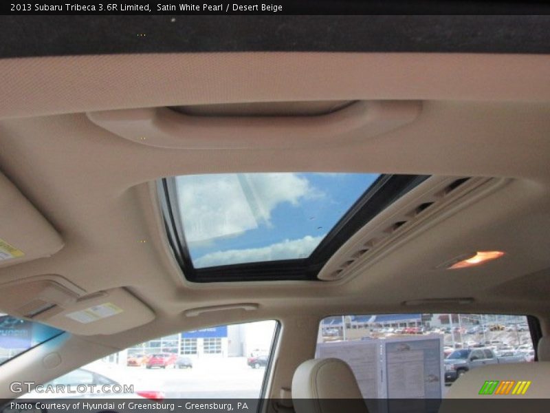 Satin White Pearl / Desert Beige 2013 Subaru Tribeca 3.6R Limited