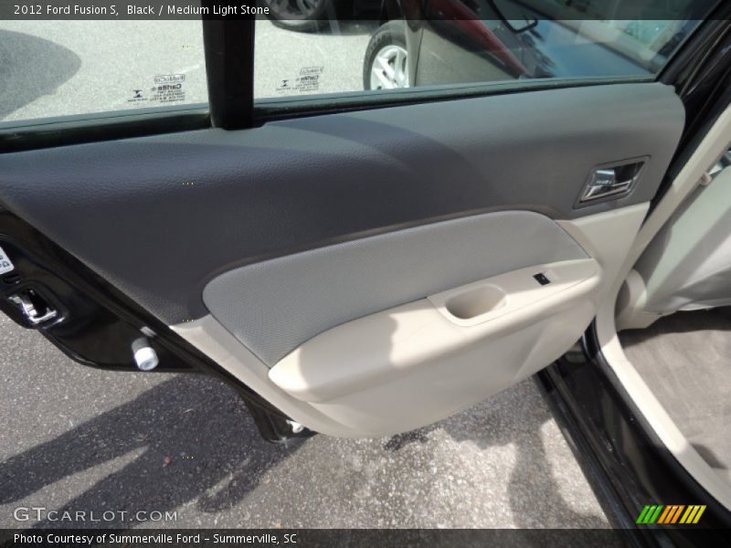 Black / Medium Light Stone 2012 Ford Fusion S