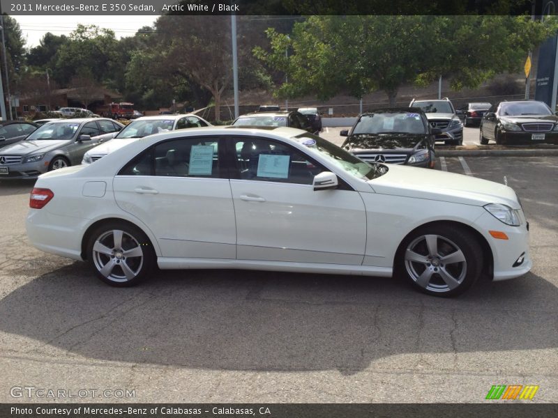Arctic White / Black 2011 Mercedes-Benz E 350 Sedan